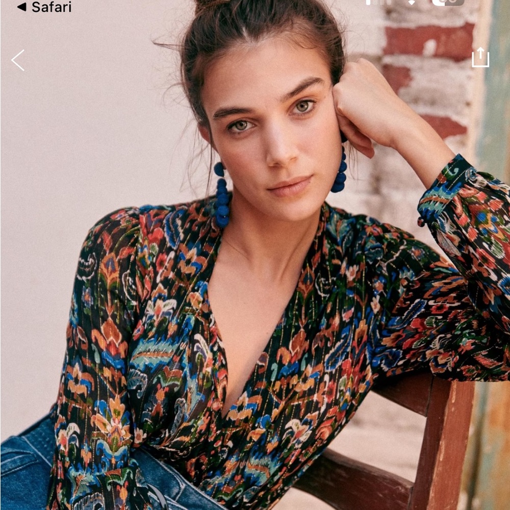 Sezane Abélia Blouse Multicolore - Size 34